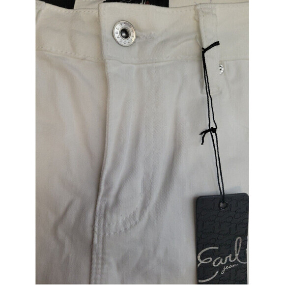 Earl Soft Stretch White Cropped NWT Size 10 5 Pocket Design APR $54.00 - Picture 5 of 5